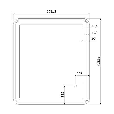Зеркало Iddis Cloud CLO6000i98, 60 см купить в СОМ