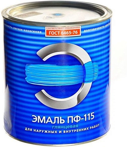 Эмаль алкидная ПФ-115 Empils, черная, 10 кг купить в СОМ