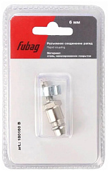 Соединитель Fubag рапид(штуцер)-елочка 6мм, с обжимным кольцом