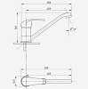 Смеситель для мойки Tsarsberg TSB-640-1243, хром купить в СОМ