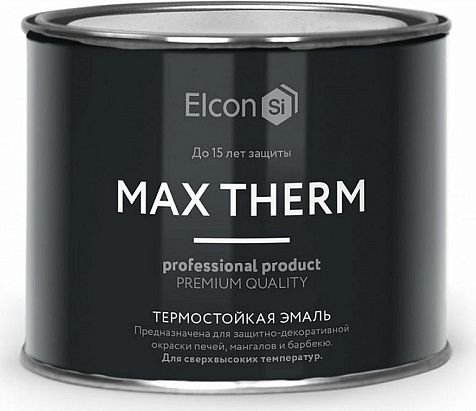 Эмаль термостойкая (700С) Elcon, золото, 0.4 кг купить в СОМ
