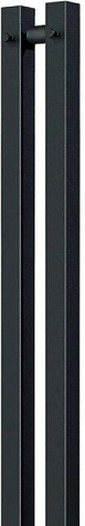 Полотенцесушитель электрический Indigo Style 2 PRO (electro) 1200 х80 мм, таймер, черный муар, провод справа купить в СОМ
