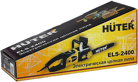 Пила электрическая цепная HUTER ELS-2400, 2400 Вт, шина 45 см купить в СОМ