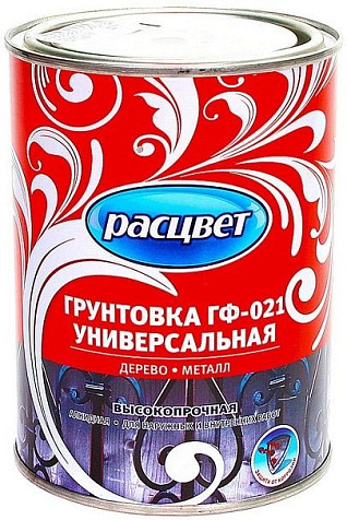 Грунтовка ГФ-021 Расцвет, серая, 0.9 кг купить в СОМ