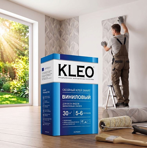 Клей для виниловых обоев KLEO, 5-6 рулонов 150 гр купить в СОМ